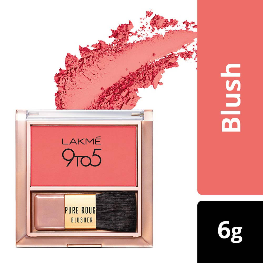 Lakme 9To5 Pure Rouge Blusher - Coral Punch - Distacart