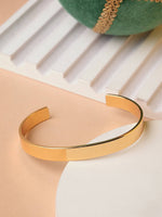 Thumbnail for NVR Men Gold Stainless Steel Cuff Bracelet - Distacart