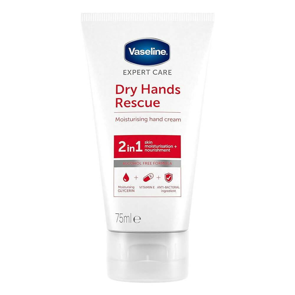 Vaseline Dry Hands Rescue 2in1 Hand Cream - Distacart