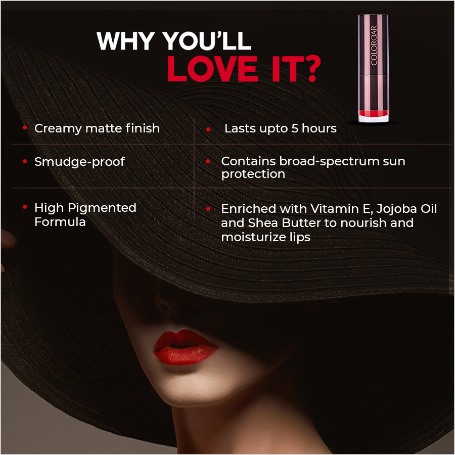 Colorbar Velvet Matte Lipstick Pretty Please 1 - Distacart