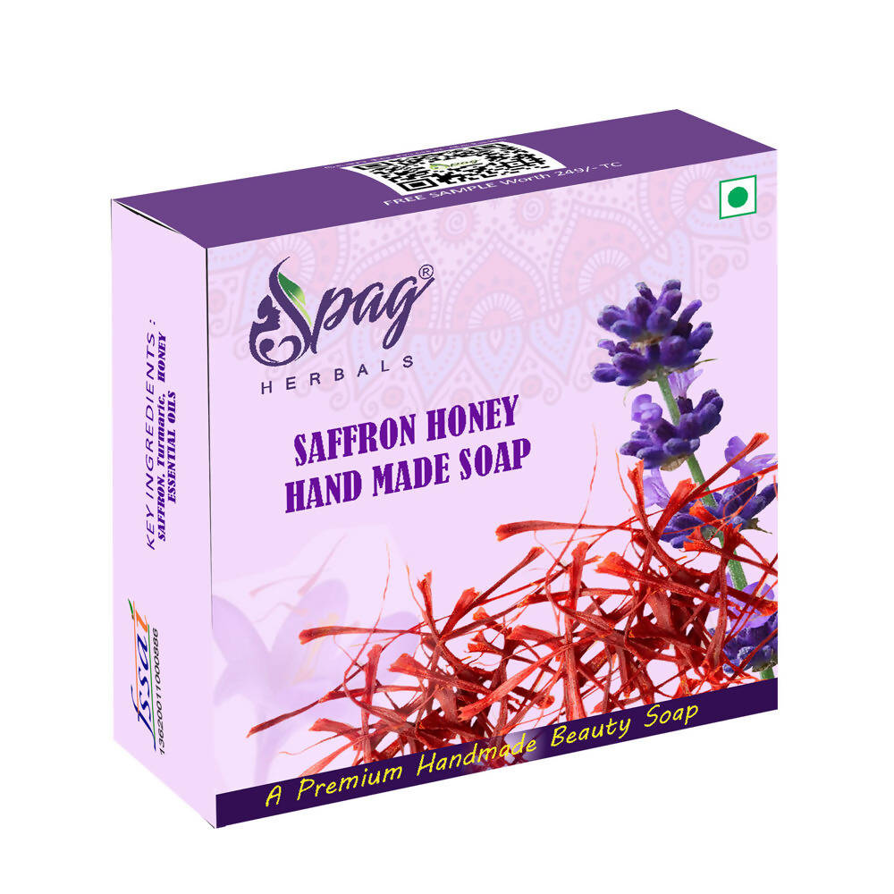 Spag Herbals Saffron Honey Handmade Soap - Distacart
