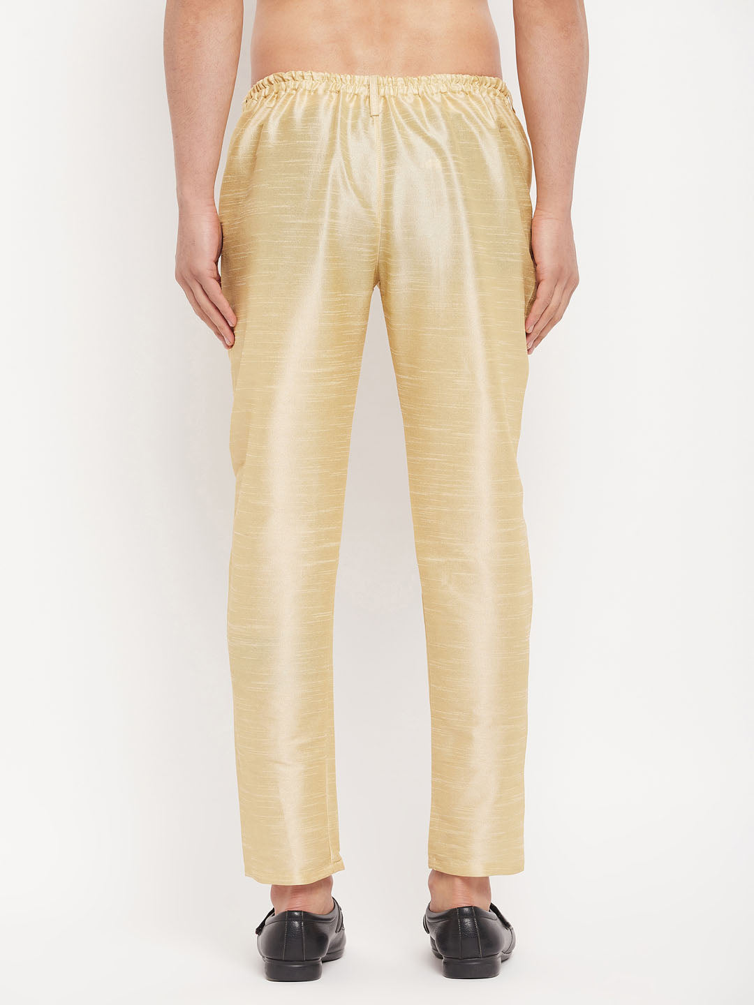 VM by Vastramay Men's Gold Silk Blend Pant Style Pyjama - Distacart