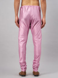 Thumbnail for VM by Vastramay Men's Onion Pink Silk Blend Pyjama - Distacart