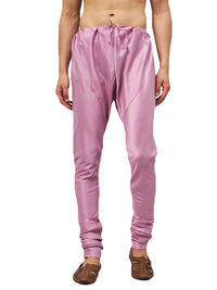 Thumbnail for VM by Vastramay Men's Onion Pink Silk Blend Pyjama - Distacart