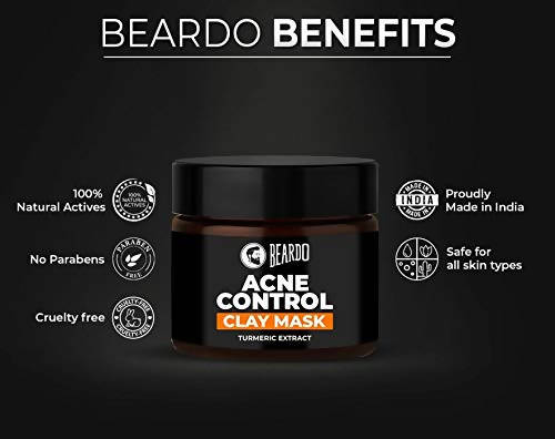 Beardo Acne Control Clay Mask - Distacart