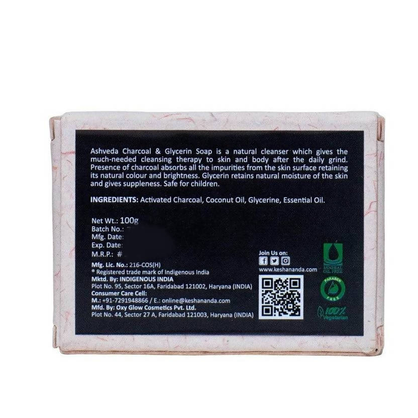 Keshananda Ashveda Charcoal & Glycerin Soap - Distacart