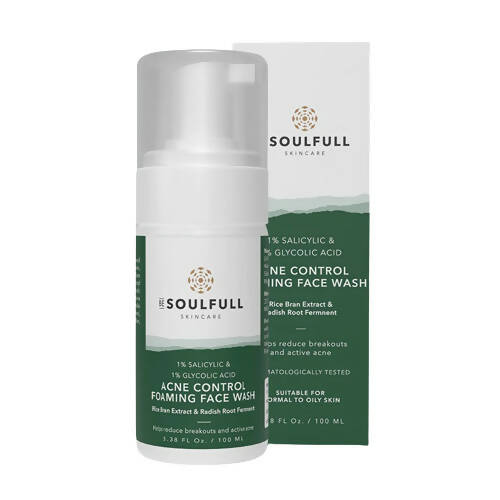 Be Soulfull Acne Control Foaming Face Wash - Distacart