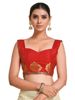 Thumbnail for Mimosa Women's Beige Pure Crepe Saree - Distacart