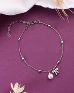 Thumbnail for VOJ Women Dimond Silver Plated Anklets - Distacart