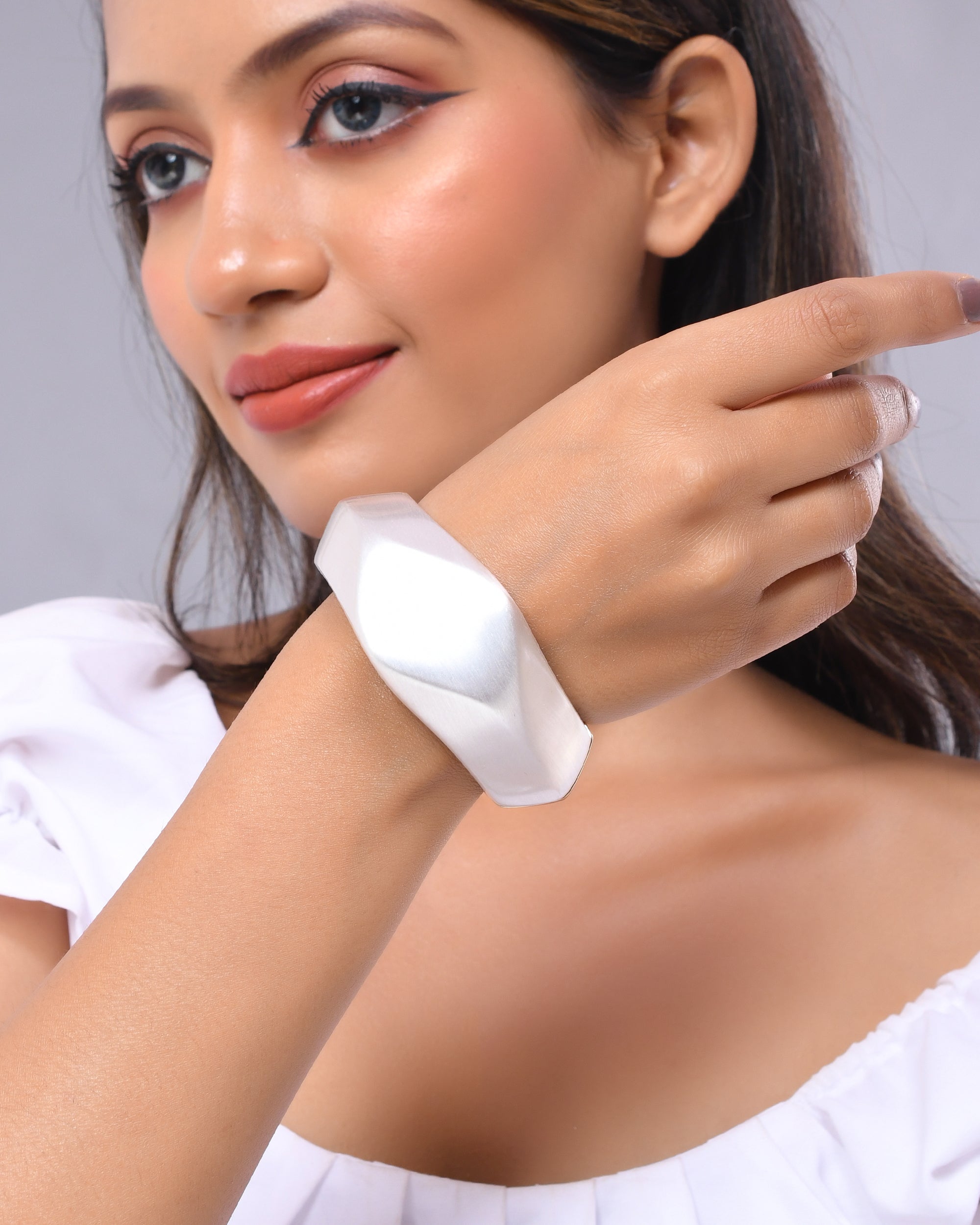 VOJ Women Stainless Steel Gold And Silver Plated Bracelet - Distacart