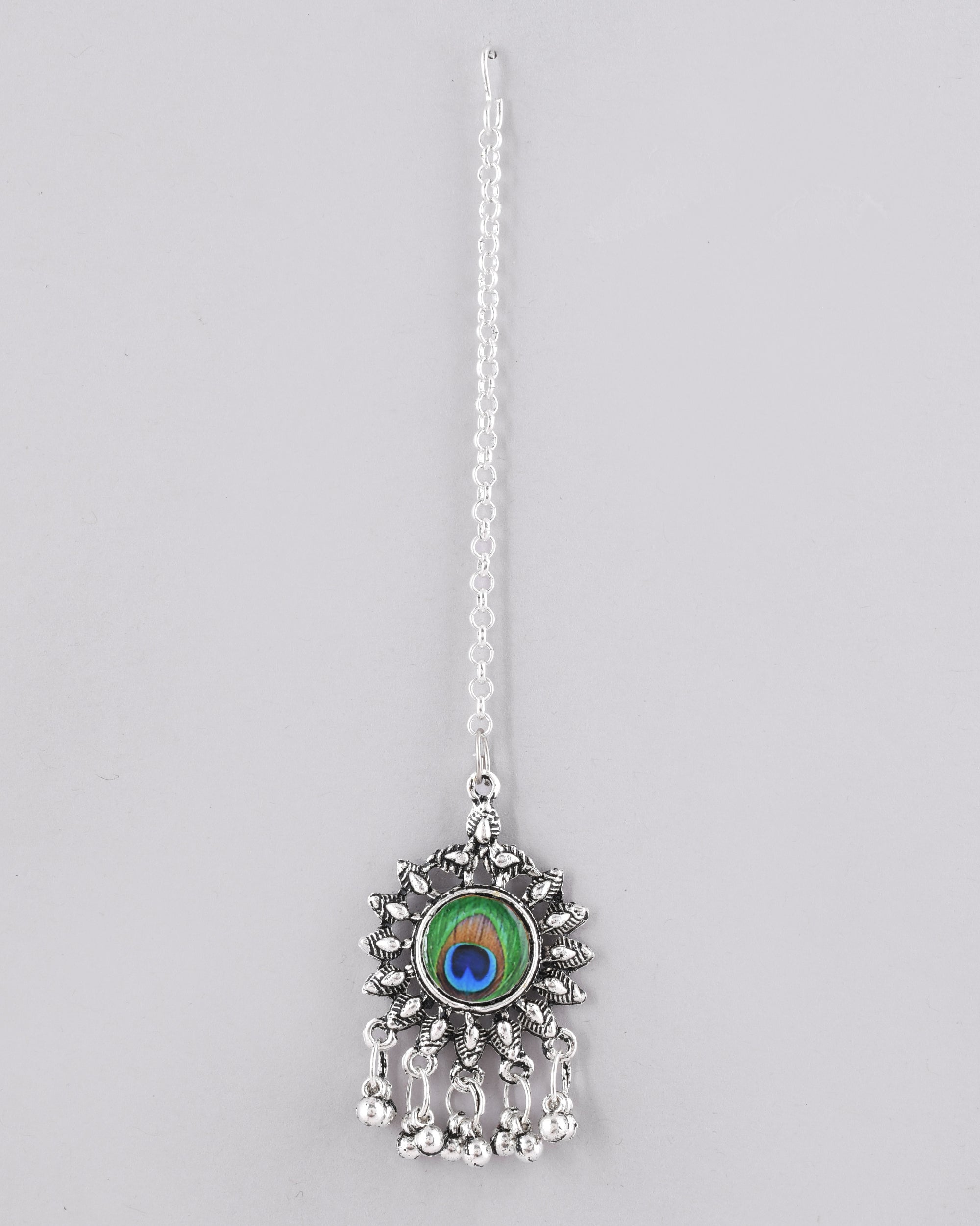 VOJ Women Silver Plated Maang Tikka - Distacart