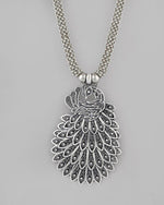 Thumbnail for VOJ Women Oxidised Silver-Plated Peacock Jewellery Set - Distacart