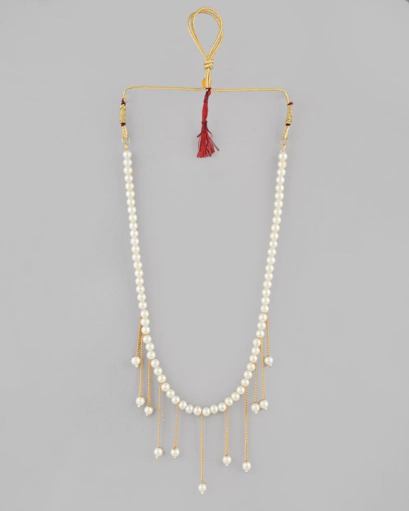 VOJ Gold Plated Pearl Beads Necklace - Distacart
