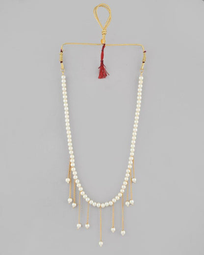VOJ Gold Plated Pearl Beads Necklace - Distacart