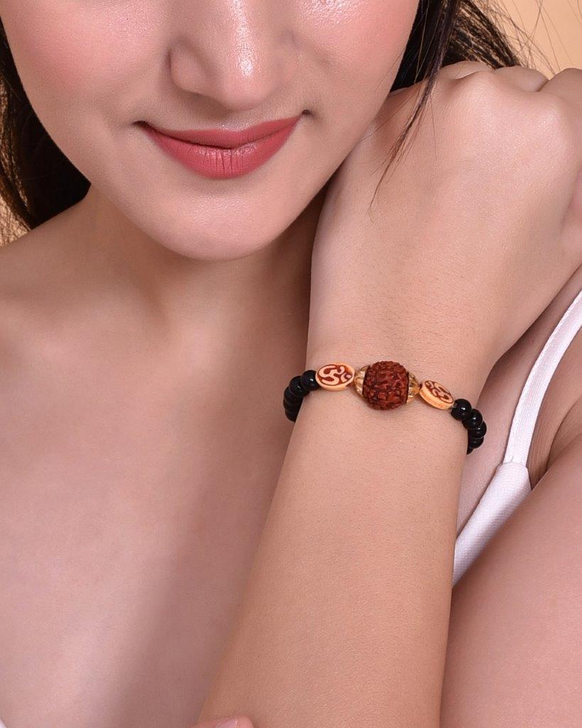Buy Rs 119 Five Mukhi Black Rudraksha Bracelet Original Online Low Price