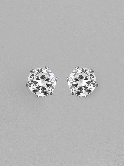 VOJ Silver Plated Flower Pendant Set - Distacart