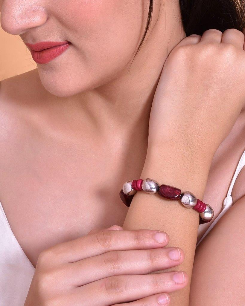 VOJ Beaded Elasticated Bracelet - Distacart