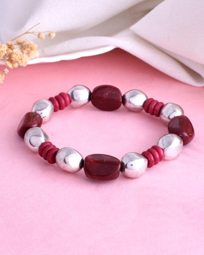 VOJ Beaded Elasticated Bracelet - Distacart
