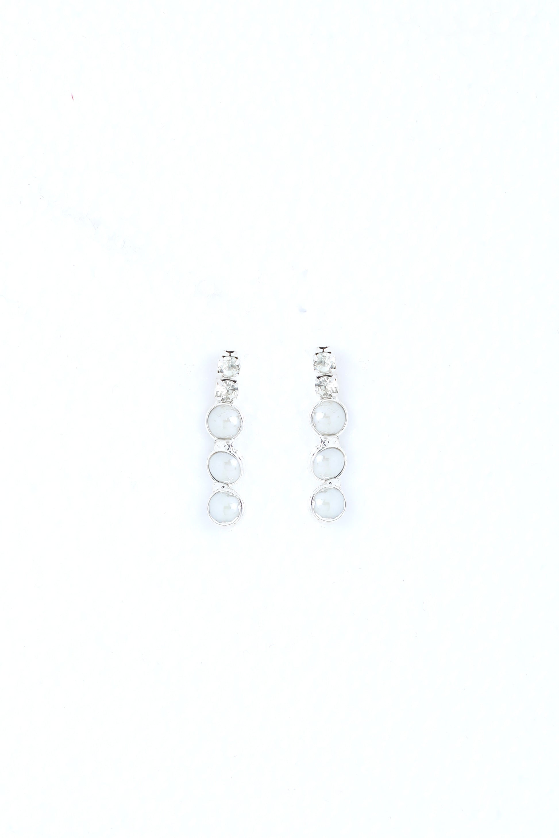 VOJ Silver Plated White Pearl Studded Choker Jewellery Set - Distacart