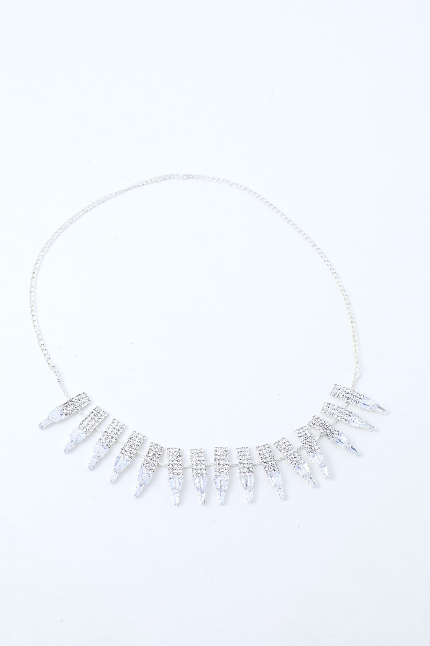 VOJ Silver Plated Stone Studded Necklace And Earring Set - Distacart