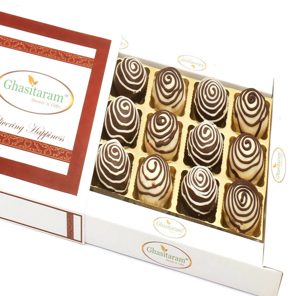 Ghasitaram Chocolate Galaxy Cashew Laddoos In White Box - Distacart