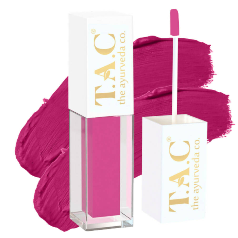 TAC - The Ayurveda Co. Liquid Matte Pink Flatter Lipstick - Distacart