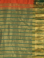 Thumbnail for Kalamandir Floral Orange Pashmina Saree