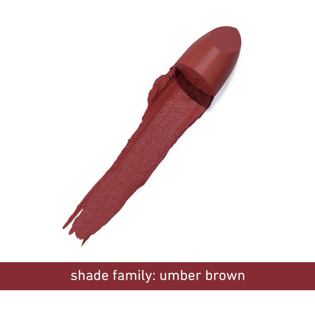 Plum Butter Crème Matte Lipstick Brownie Points - 129 (Umber Brown) - Distacart