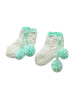 Thumbnail for ChutPut Hand knitted Crochet Baby Wool Dress - Green - Distacart