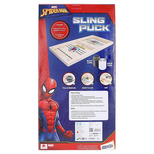 Skoodle Marvel Spider-Man Sling Puck Game, Super Fast Portable Table Board Game for Kids and Adults - Distacart
