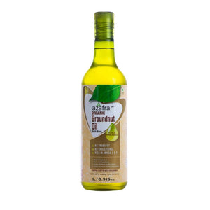 Azafran Organic Groundnut Oil (Cold Pressed) - Distacart