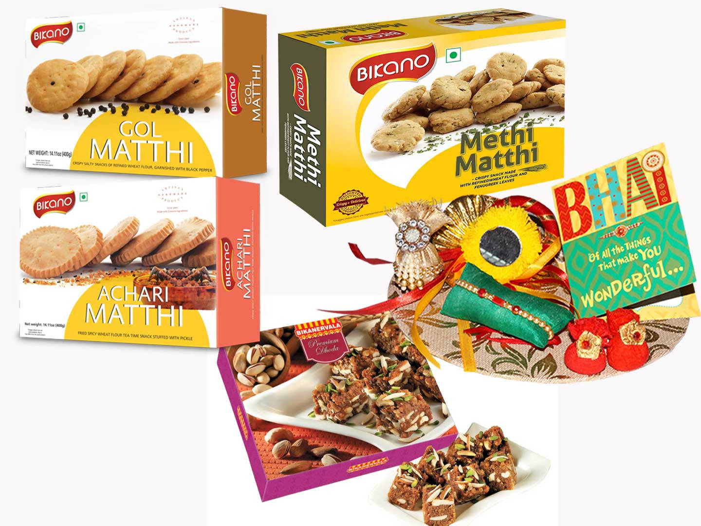 Bikano Mathi Magic with Dhoda Rakhi Gifts - Distacart