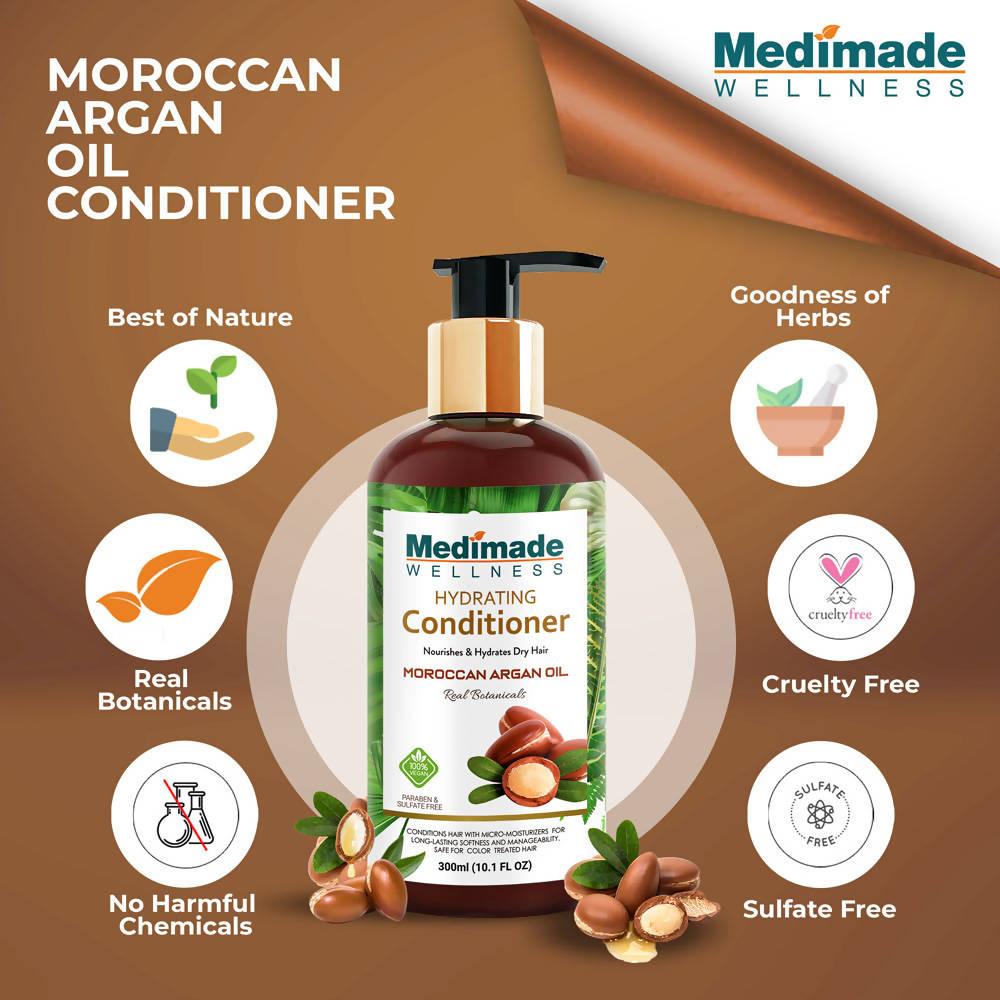 Medimade Wellness Hydrating Conditioner With Moroccan Argan Oil - Distacart
