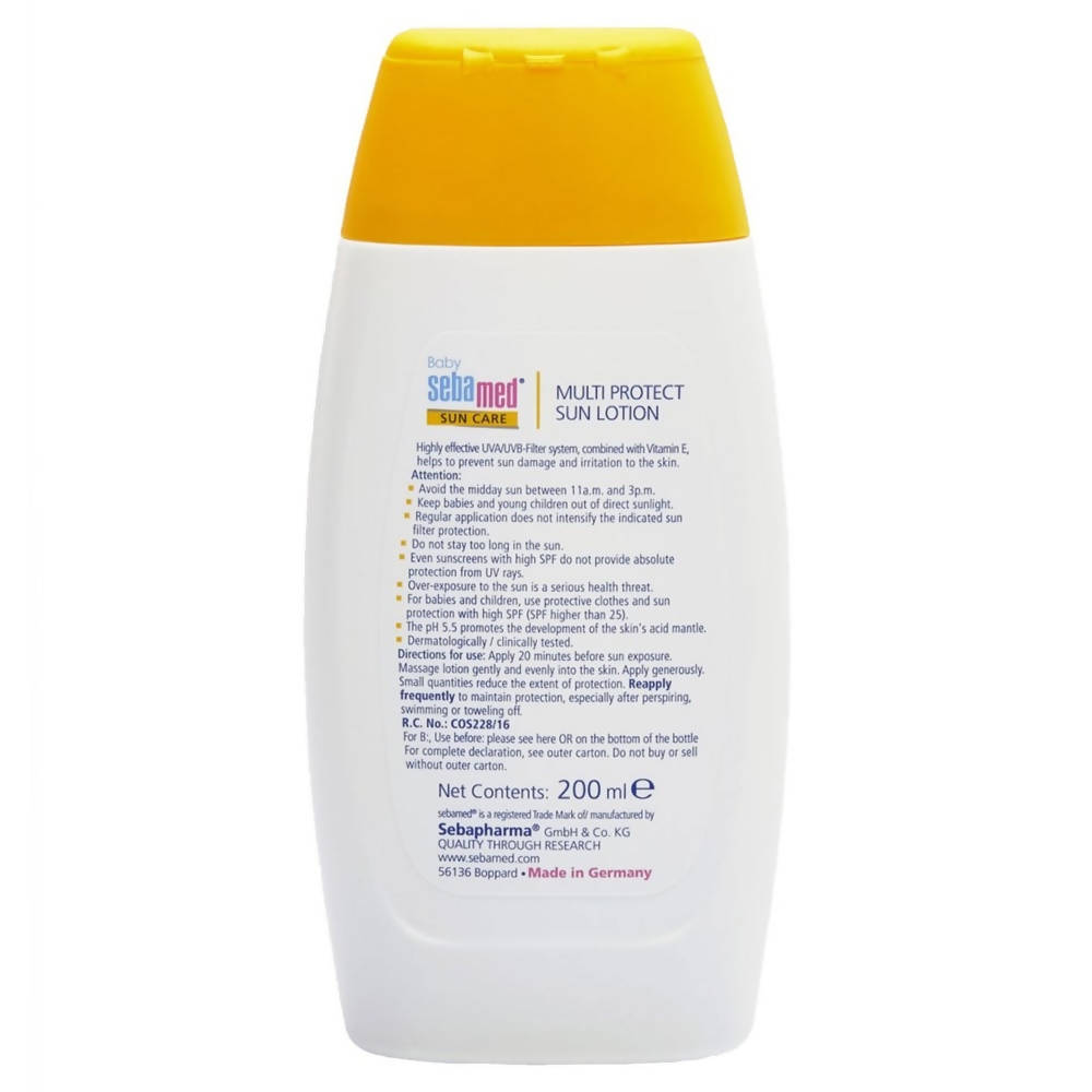 Sebamed Baby 50+ High Sun Lotion usage