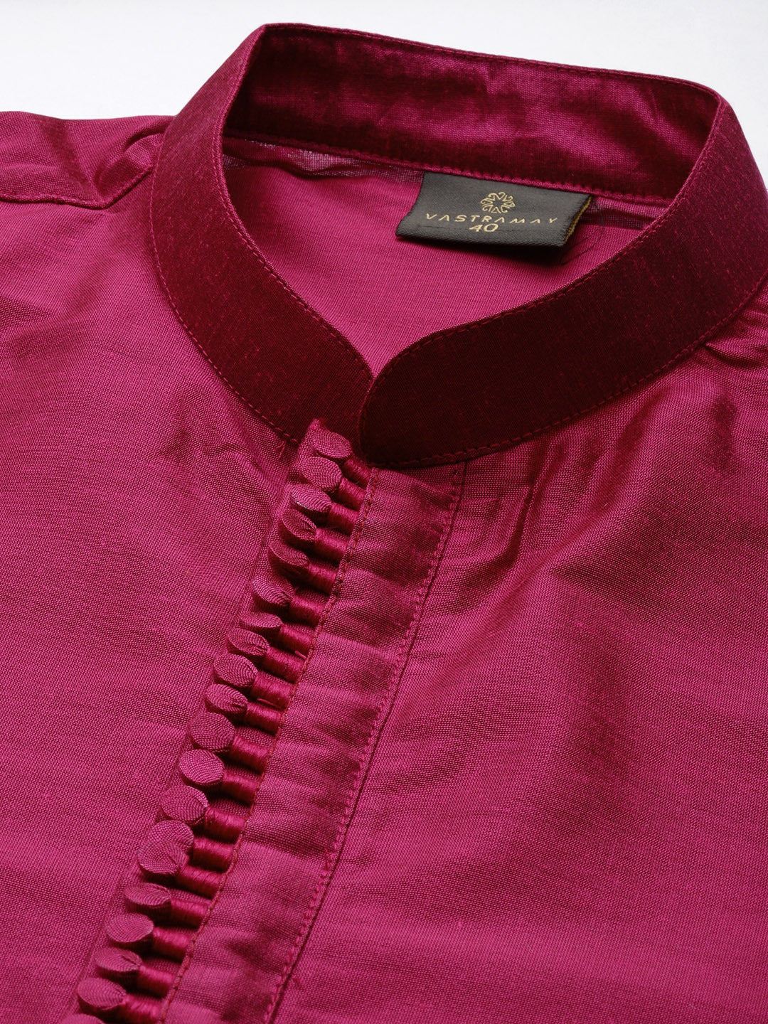 Shrestha By Vastramay Men's Mint Green And Pink Poly Viscose Jacket, Kurta And Pyjama Set - Distacart