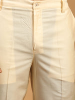 Thumbnail for Shrestha By Vastramay Men's Pink And Cream Cotton Blend Jacket, Kurta And Pyjama Set - Distacart