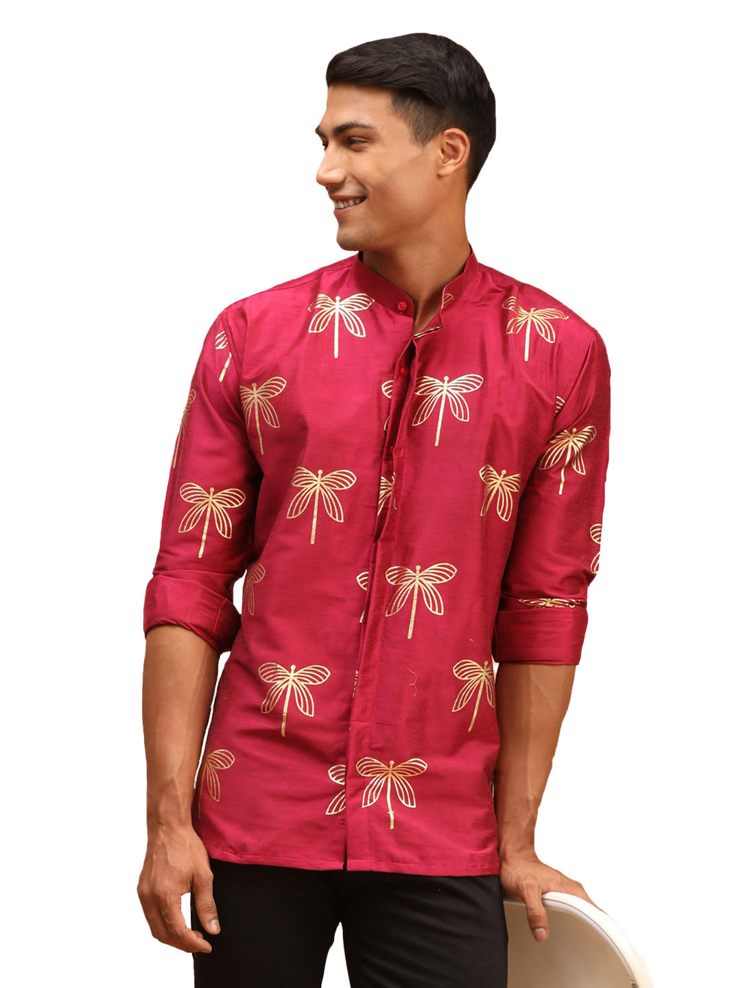 Vastramay Men's Falsa Viscose Ethnic Shirt - Distacart