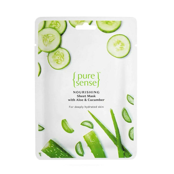PureSense Nourishing Sheet Mask with Aloe Vera & Cucumber - Distacart
