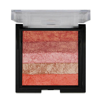 Fashion Colour Shimmer Brick & Blusher 2 in 1 Glow Bronzer Powder-Shade 03 (Medium To Fair) - Distacart