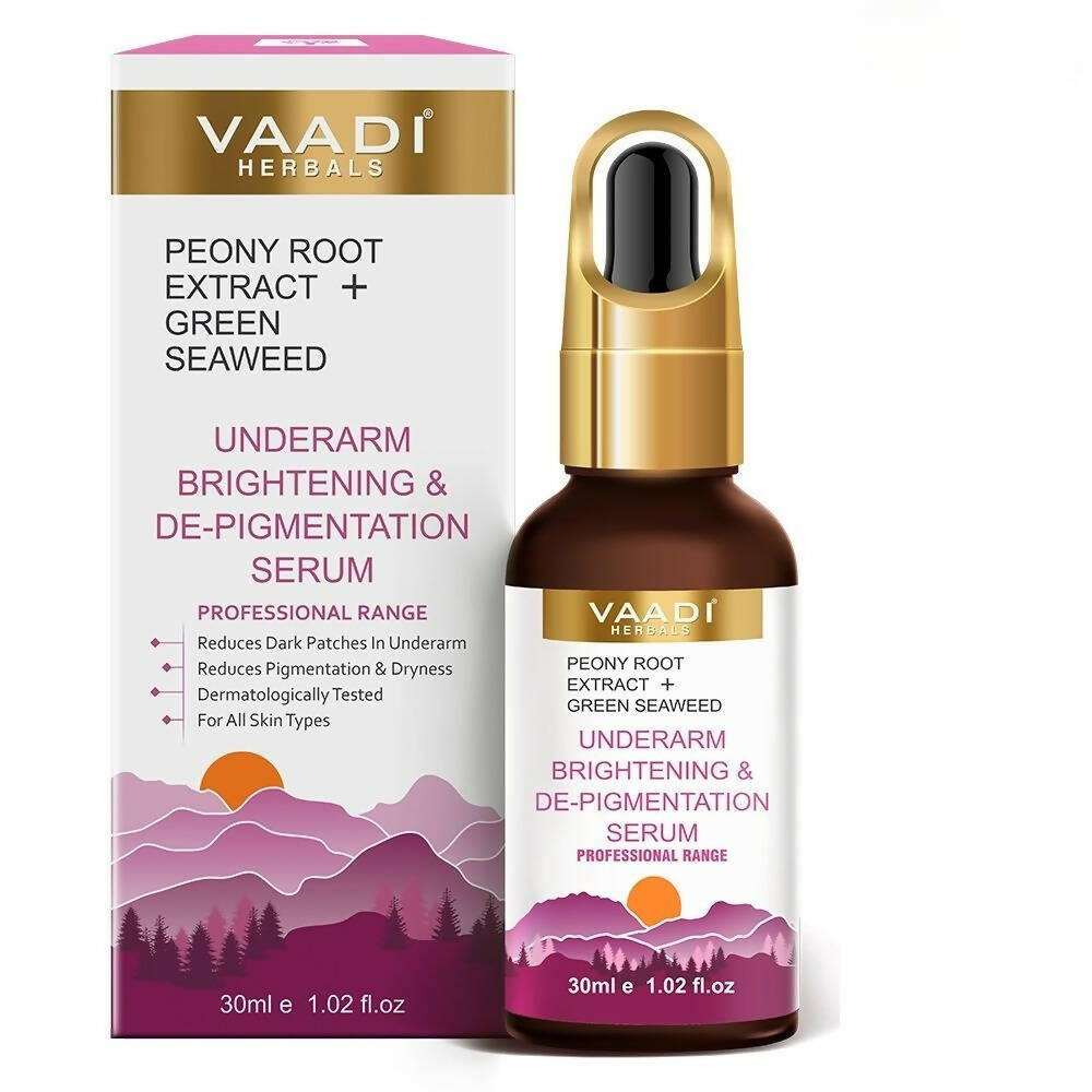 Vaadi Herbals Underarm Brightening & De-pigmentation Serum With Peony Root Extract & Green Seaweed - Distacart