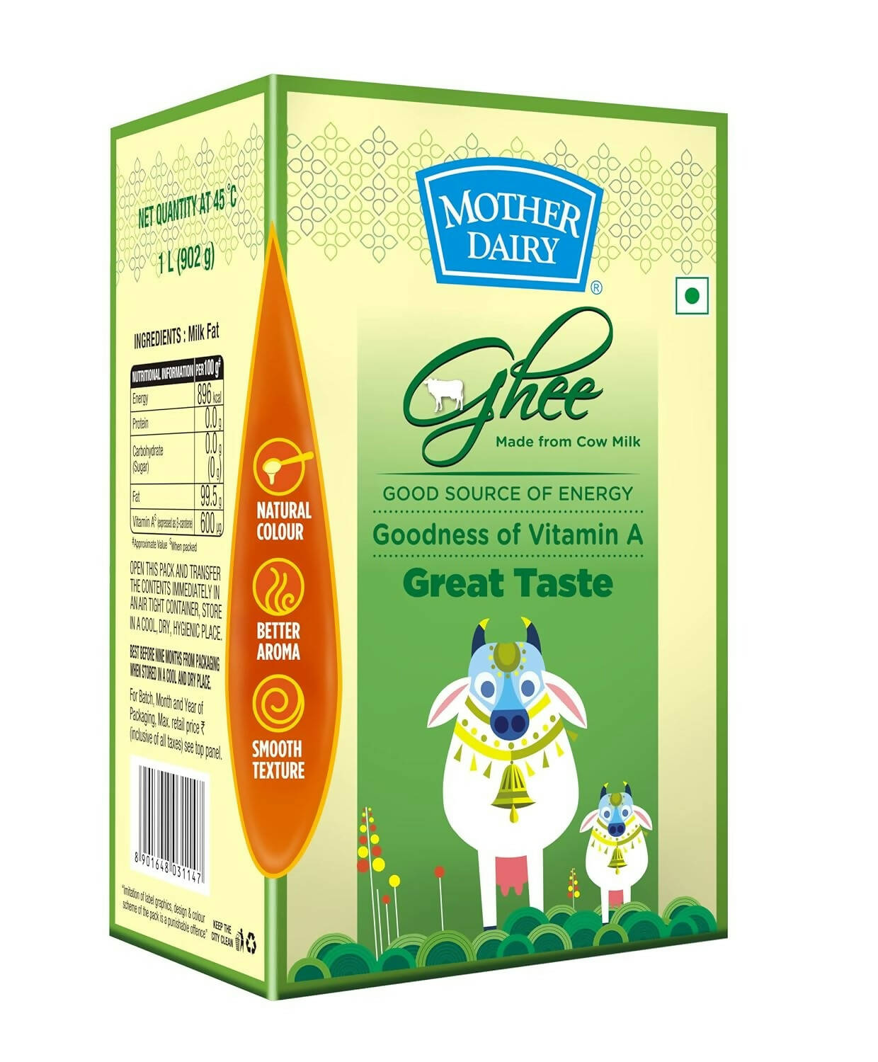 Mother Dairy Cow Ghee Ceka Pack - Distacart