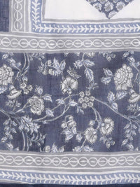 Thumbnail for Anubhutee Women Blue Ethnic Motifs Printed Pure Cotton Kurta with Trousers & Dupatta - Distacart
