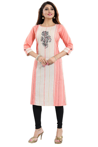 Snehal Creations Tantalising Tomato Cotton Printed Tunic For Everyday Wear - Distacart