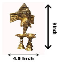 Thumbnail for Puja N Pujari Ganesh Wall Hanging Three Diya Oil Lamp