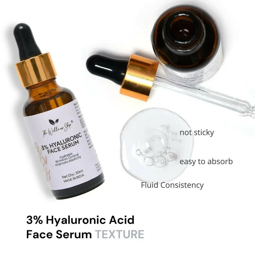 The Wellness Shop 3% Hyaluronic Face Serum - Distacart