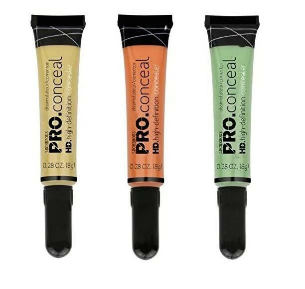 Favon Fab Secret Pack of 3 Concealer (Contour/Corrector) (Orange, Green, Beige) - Distacart