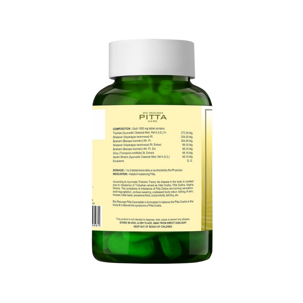 Bio Resurge Life Pitta Care Tablets - Distacart