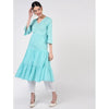 Cheera Women's A-Line Khadi Print Kurta (CH072K)