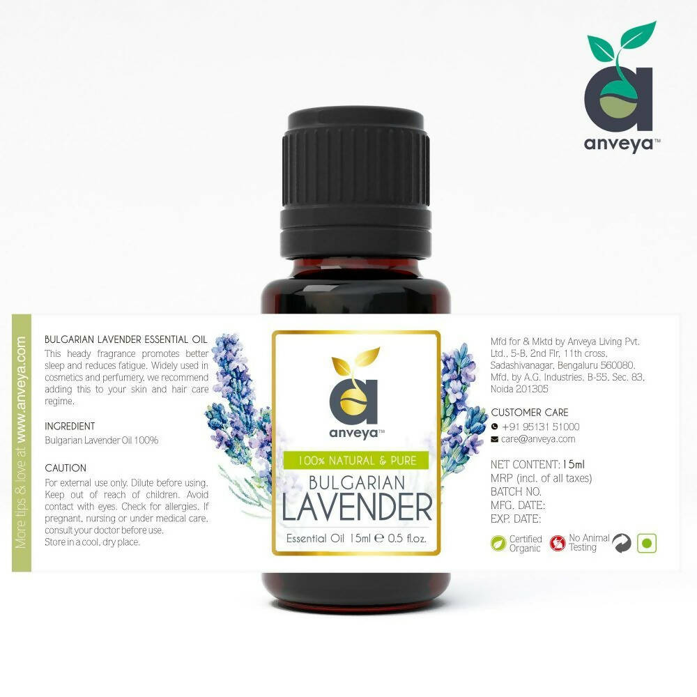 Anveya Bulgarian Lavender Essential Oil - Distacart