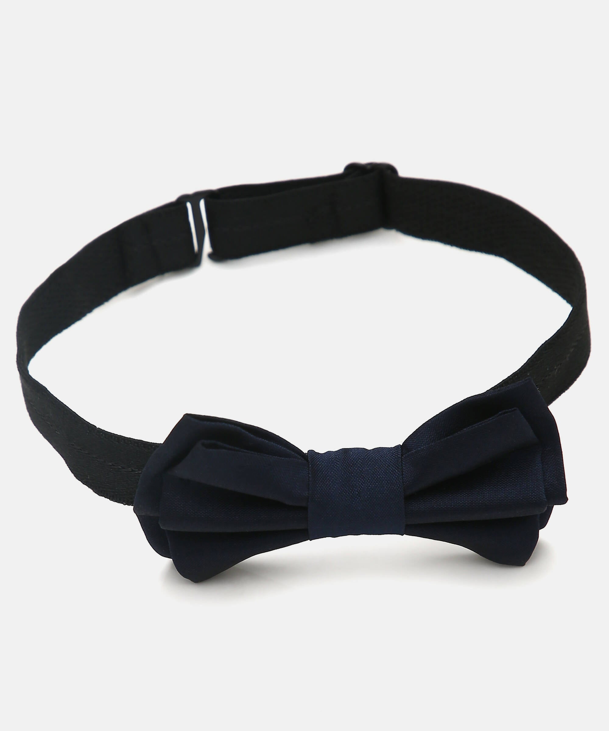 Manet Boys Solid Double Layer Bow - Navy - Distacart